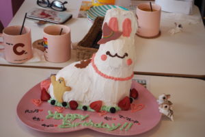 うさぎカフェ お誕生日コース